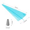 24Pcs Cake Decorating Supplies kit Stainless Steel DIY Baking Supplies Icing Tips with Pastry Bags & Disposable Coupler & Storage Case