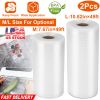 2 Rolls of Vacuum Sealer Bags 7.67inx49ft BPA Free Safe Vacuum Bags Keep Fresh Vacuum Machine (M)