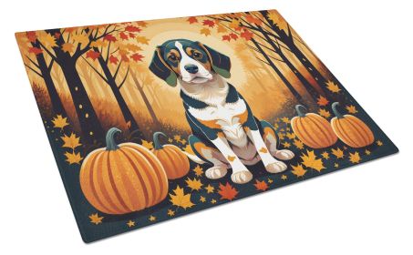 Beagle Fall Glass Cutting Board Large Decorative Tempered Glass Kitchen Cutting and Serving Board Large Size Chopping Board