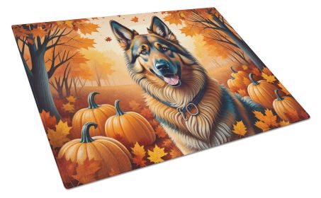 Belgian Tervuren Fall Glass Cutting Board Large Decorative Tempered Glass Kitchen Cutting and Serving Board Large Size Chopping Board
