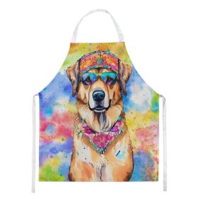 Hippie Dawg Apron Cooking Kitchen Server Baking Crafts Gardening for Adult Women Men, Unisex, Large, Multicolor