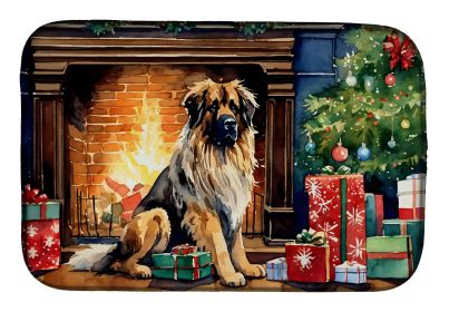 Leonberger Cozy Christmas Dish Drying Mat Absorbent Dish Drying Mat Pad for Kitchen Counter Dish Drainer Mat for Countertop, 14 x 21, Multicolor