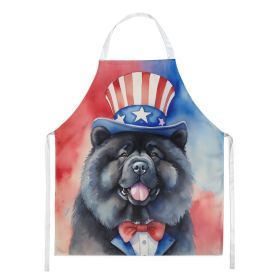 Chow Chow Patriotic American Apron Cooking Kitchen Server Baking Crafts Gardening for Adult Women Men, Unisex, Large, Multicolor