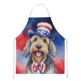 Otterhound Patriotic American Apron Cooking Kitchen Server Baking Crafts Gardening for Adult Women Men, Unisex, Large, Multicolor