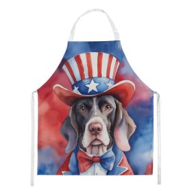 Pointer Patriotic American Apron Cooking Kitchen Server Baking Crafts Gardening for Adult Women Men, Unisex, Large, Multicolor