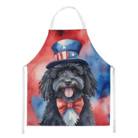 Puli Patriotic American Apron Cooking Kitchen Server Baking Crafts Gardening for Adult Women Men, Unisex, Large, Multicolor