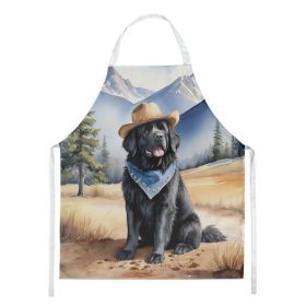 Newfoundland Cowboy Welcome Apron Cooking Kitchen Server Baking Crafts Gardening for Adult Women Men, Unisex, Large, Multicolor