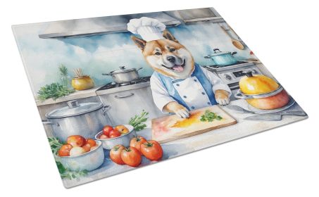 Akita The Chef Glass Cutting Board Decorative Tempered Glass Kitchen Cutting and Serving Board Large Size Chopping Board