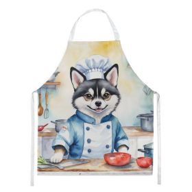 Alaskan Klee Kai The Chef Apron Cooking Kitchen Server Baking Crafts Gardening for Adult Women Men, Unisex, Large, Multicolor