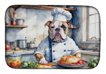 American Bulldog The Chef Dish Drying Mat Absorbent Dish Drying Mat Pad for Kitchen Counter Dish Drainer Mat for Countertop, 14 x 21, Multicolor