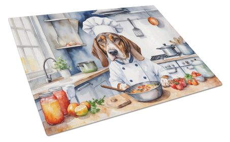 American English Coonhound The Chef Glass Cutting Board Decorative Tempered Glass Kitchen Cutting and Serving Board Large Size Chopping Board