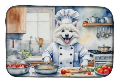 American Eskimo The Chef Dish Drying Mat Absorbent Dish Drying Mat Pad for Kitchen Counter Dish Drainer Mat for Countertop, 14 x 21, Multicolor