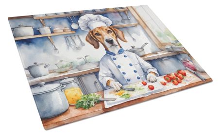 American Foxhound The Chef Glass Cutting Board Decorative Tempered Glass Kitchen Cutting and Serving Board Large Size Chopping Board