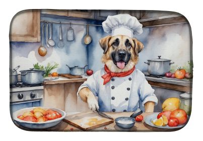 Anatolian Shepherd The Chef Dish Drying Mat Absorbent Dish Drying Mat Pad for Kitchen Counter Dish Drainer Mat for Countertop, 14 x 21, Multicolor