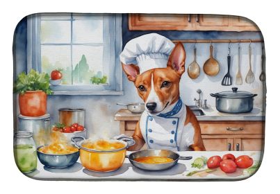Basenji The Chef Dish Drying Mat Absorbent Dish Drying Mat Pad for Kitchen Counter Dish Drainer Mat for Countertop, 14 x 21, Multicolor
