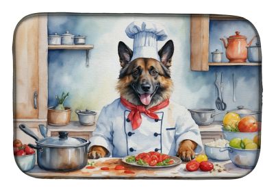 Belgian Tervuren The Chef Dish Drying Mat Absorbent Dish Drying Mat Pad for Kitchen Counter Dish Drainer Mat for Countertop, 14 x 21, Multicolor