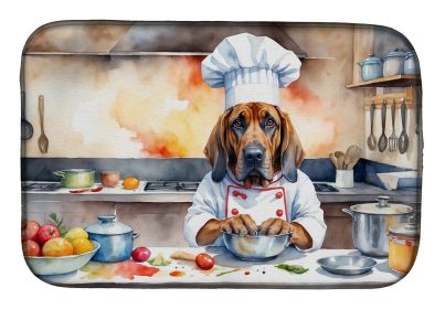 Bloodhound The Chef Dish Drying Mat Absorbent Dish Drying Mat Pad for Kitchen Counter Dish Drainer Mat for Countertop, 14 x 21, Multicolor