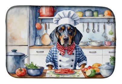 Bluetick Coonhound The Chef Dish Drying Mat Absorbent Dish Drying Mat Pad for Kitchen Counter Dish Drainer Mat for Countertop, 14 x 21, Multicolor