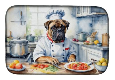 Bullmastiff The Chef Dish Drying Mat Absorbent Dish Drying Mat Pad for Kitchen Counter Dish Drainer Mat for Countertop, 14 x 21, Multicolor