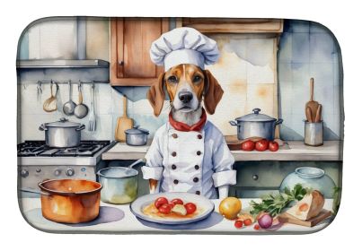 English Foxhound The Chef Dish Drying Mat Absorbent Dish Drying Mat Pad for Kitchen Counter Dish Drainer Mat for Countertop, 14 x 21, Multicolor