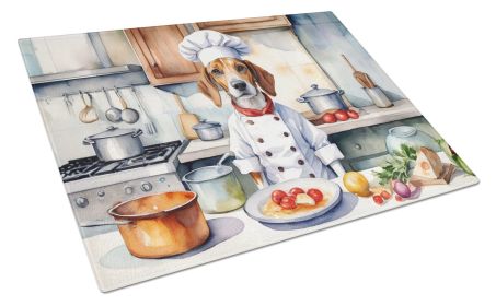 English Foxhound The Chef Glass Cutting Board Decorative Tempered Glass Kitchen Cutting and Serving Board Large Size Chopping Board