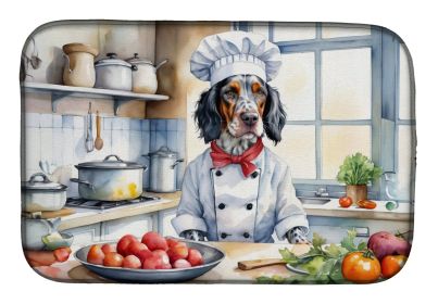 English Setter The Chef Dish Drying Mat Absorbent Dish Drying Mat Pad for Kitchen Counter Dish Drainer Mat for Countertop, 14 x 21, Multicolor