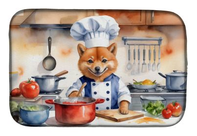 Finnish Spitz The Chef Dish Drying Mat Absorbent Dish Drying Mat Pad for Kitchen Counter Dish Drainer Mat for Countertop, 14 x 21, Multicolor