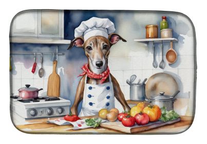 Greyhound The Chef Dish Drying Mat Absorbent Dish Drying Mat Pad for Kitchen Counter Dish Drainer Mat for Countertop, 14 x 21, Multicolor
