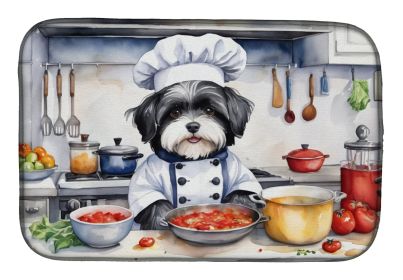 Havanese The Chef Dish Drying Mat Absorbent Dish Drying Mat Pad for Kitchen Counter Dish Drainer Mat for Countertop, 14 x 21, Multicolor