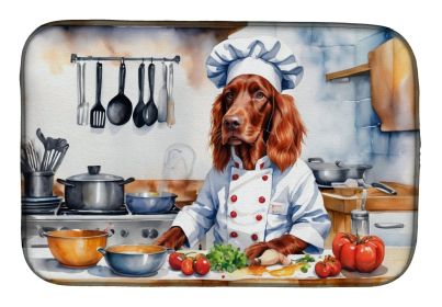 Irish Setter The Chef Dish Drying Mat Absorbent Dish Drying Mat Pad for Kitchen Counter Dish Drainer Mat for Countertop, 14 x 21, Multicolor