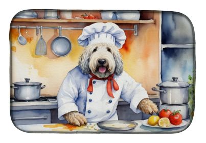 Komondor The Chef Dish Drying Mat Absorbent Dish Drying Mat Pad for Kitchen Counter Dish Drainer Mat for Countertop, 14 x 21, Multicolor