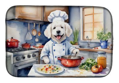 Kuvasz The Chef Dish Drying Mat Absorbent Dish Drying Mat Pad for Kitchen Counter Dish Drainer Mat for Countertop, 14 x 21, Multicolor
