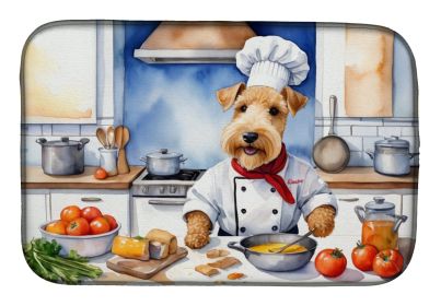 Lakeland Terrier The Chef Dish Drying Mat Absorbent Dish Drying Mat Pad for Kitchen Counter Dish Drainer Mat for Countertop, 14 x 21, Multicolor