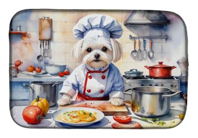 Maltese The Chef Dish Drying Mat Absorbent Dish Drying Mat Pad for Kitchen Counter Dish Drainer Mat for Countertop, 14 x 21, Multicolor