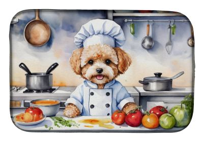 Maltipoo The Chef Dish Drying Mat Absorbent Dish Drying Mat Pad for Kitchen Counter Dish Drainer Mat for Countertop, 14 x 21, Multicolor