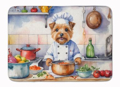 Norfolk Terrier The Chef Memory Foam Kitchen Mat Machine Washable Anti-Fatigue Mat Cushion Comfort Bath Mat or Kitchen Rug