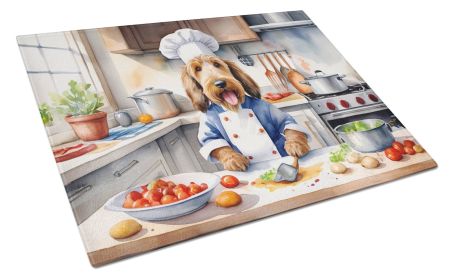Otterhound The Chef Glass Cutting Board Decorative Tempered Glass Kitchen Cutting and Serving Board Large Size Chopping Board