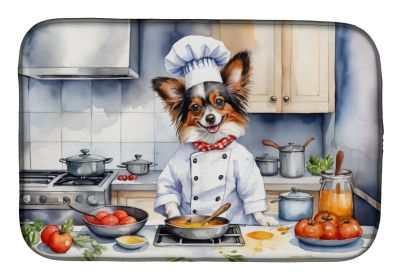 Papillon The Chef Dish Drying Mat Absorbent Dish Drying Mat Pad for Kitchen Counter Dish Drainer Mat for Countertop, 14 x 21, Multicolor