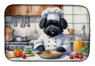 Puli The Chef Dish Drying Mat Absorbent Dish Drying Mat Pad for Kitchen Counter Dish Drainer Mat for Countertop, 14 x 21, Multicolor