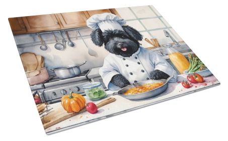 Puli The Chef Glass Cutting Board Decorative Tempered Glass Kitchen Cutting and Serving Board Large Size Chopping Board