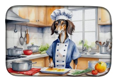 Saluki The Chef Dish Drying Mat Absorbent Dish Drying Mat Pad for Kitchen Counter Dish Drainer Mat for Countertop, 14 x 21, Multicolor