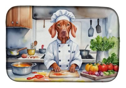 Vizsla The Chef Dish Drying Mat Absorbent Dish Drying Mat Pad for Kitchen Counter Dish Drainer Mat for Countertop, 14 x 21, Multicolor