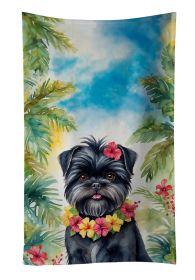 Affenpinscher Luau Kitchen Towel Dish Cloths Guest Hand Towel Decorative Bathroom Towel for Face,Tea, Dishcloth, Kitchen and Bath