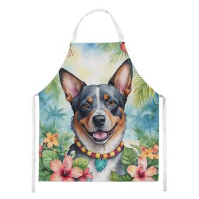 Australian Cattle Dog Luau Apron Cooking Kitchen Server Baking Crafts Gardening for Adult Women Men, Unisex, Large, Multicolor
