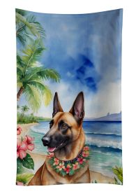 Belgian Malinois Luau Kitchen Towel Dish Cloths Guest Hand Towel Decorative Bathroom Towel for Face,Tea, Dishcloth, Kitchen and Bath