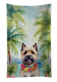 Cairn Terrier Luau Kitchen Towel Dish Cloths Guest Hand Towel Decorative Bathroom Towel for Face,Tea, Dishcloth, Kitchen and Bath
