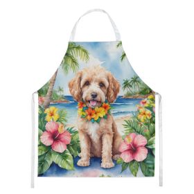 Cockapoo Luau Apron Cooking Kitchen Server Baking Crafts Gardening for Adult Women Men, Unisex, Large, Multicolor