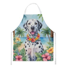 Dalmatian Luau Apron Cooking Kitchen Server Baking Crafts Gardening for Adult Women Men, Unisex, Large, Multicolor
