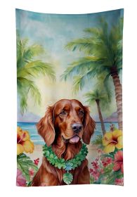 Irish Setter Luau Kitchen Towel Dish Cloths Guest Hand Towel Decorative Bathroom Towel for Face,Tea, Dishcloth, Kitchen and Bath