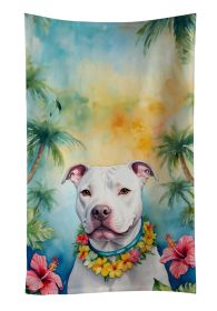 Pit Bull Terrier Luau Kitchen Towel Dish Cloths Guest Hand Towel Decorative Bathroom Towel for Face,Tea, Dishcloth, Kitchen and Bath